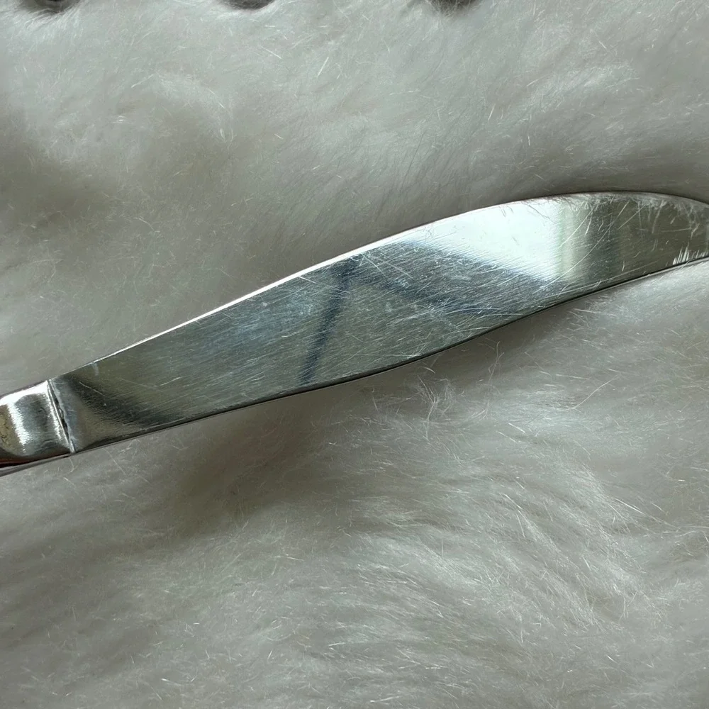 7 International Silver Americana Star Dinner Knives Vintage 1950s MCM USA Made